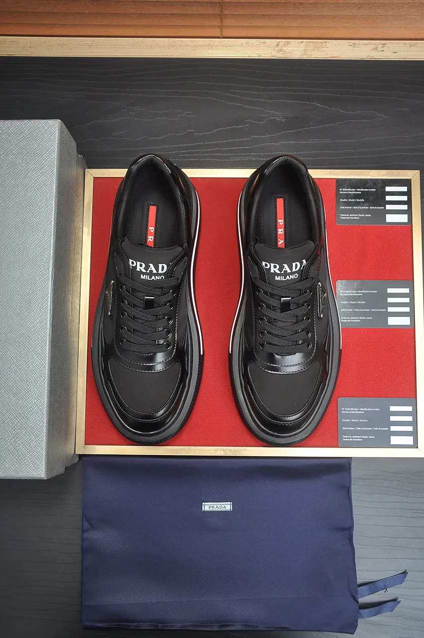 Men's shoes 💰580💶【PRADA】Top original, new season, high quality original goods, top imported calfskin with original imported glue, imported cowhide inside with original cowhide feet, original outsole! Quality guaranteed! Code 38-45 (45 customized)